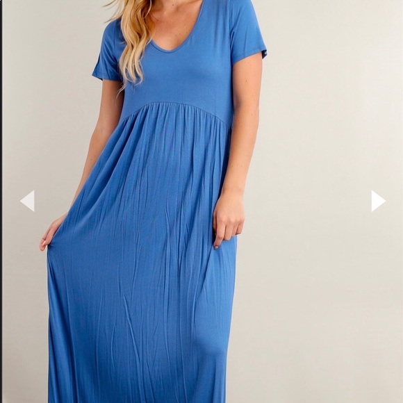 SALE 👗 Blue Maxi Dress 💕😍 - Picture 2 of 4